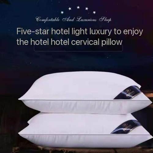 A pair of five-star hotel soft pillow with pillowcase 枕头芯
