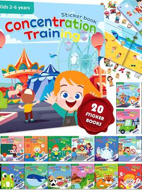 Usborne sticker book 英文贴纸书 幼儿园手工儿童场景贴贴画绘本