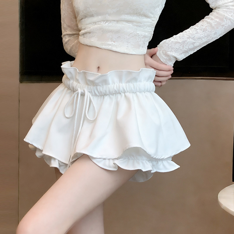 实拍白色a字半身裙女2026新款春季低腰黑色裙裤气质短裙显瘦裙子