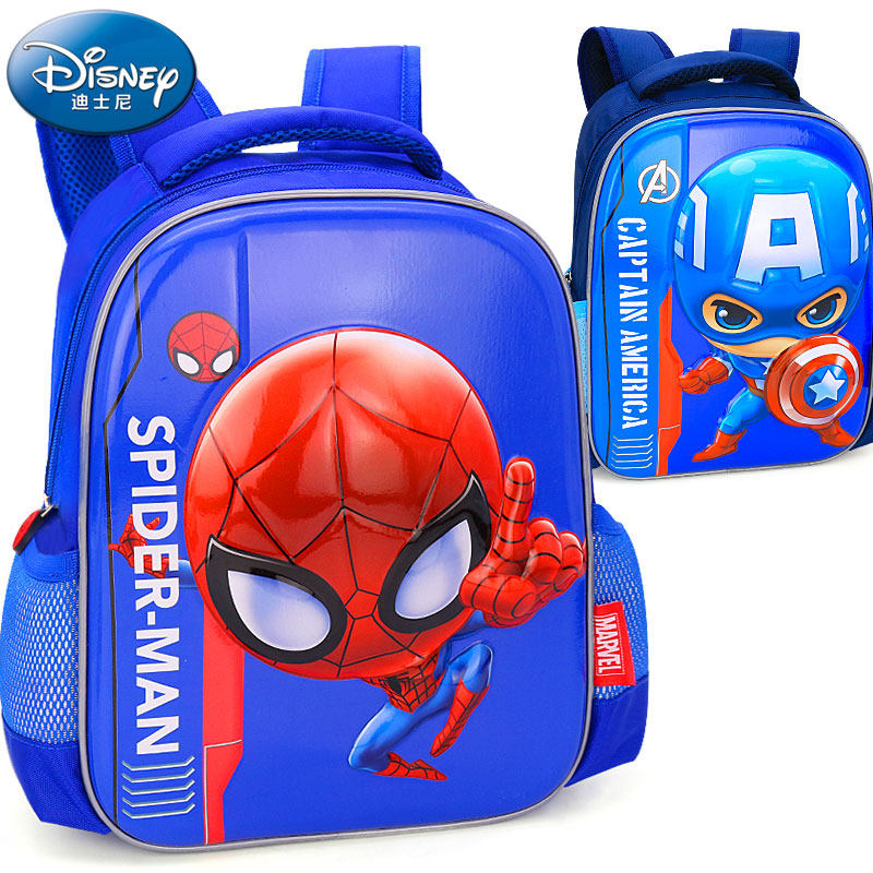 迪士尼幼儿园书包3-6岁蜘蛛侠儿童背包大班宝宝学前班男童双肩包5