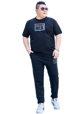 毕蒙特大码休闲宽松运动套装