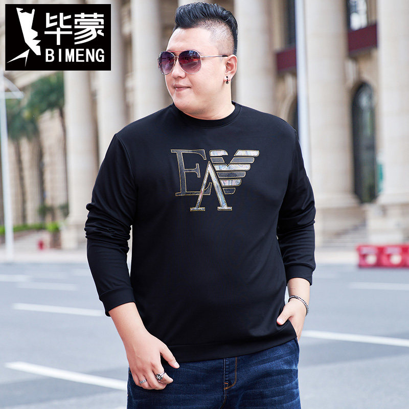 毕蒙特大码男装400斤胖子加肥加大t恤长袖300斤350斤超大胸围160