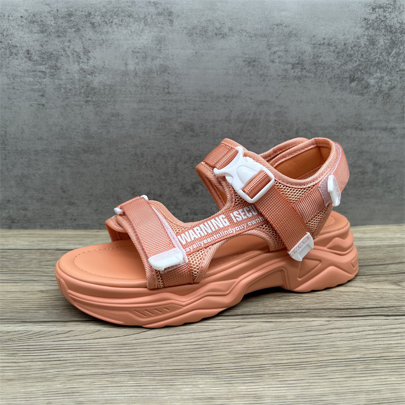 魔术贴老爹沙滩凉鞋女夏季松糕
