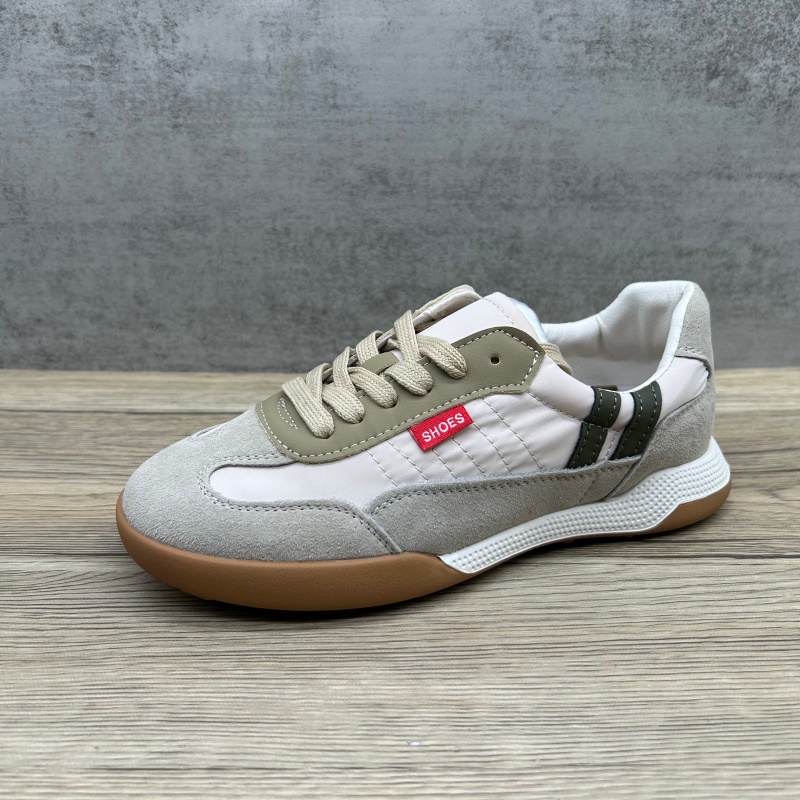 断码特价处理复古真皮阿甘鞋女春秋百搭透气防滑运动德训华夫板鞋