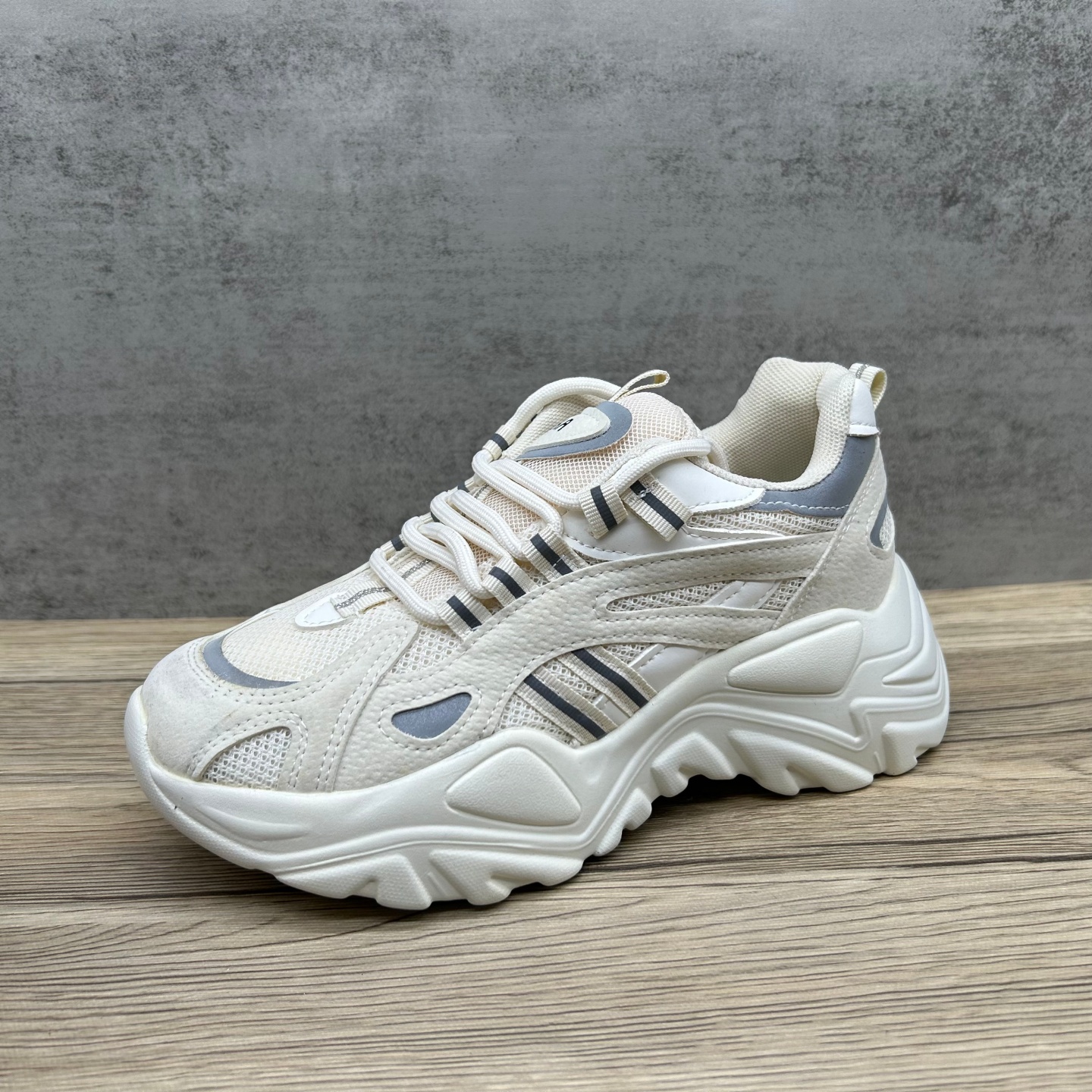 网面透气百搭老爹鞋女松糕厚底