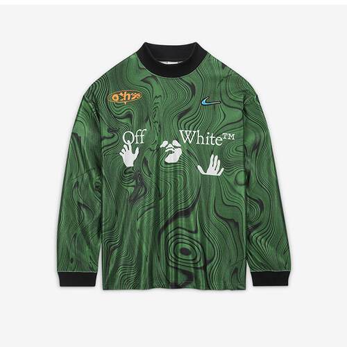 耐克Nike x Off-White 男子长袖足球衣运动卫衣套头衫 FQ0998-389