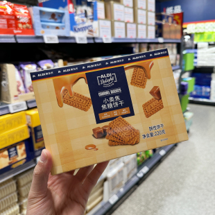 奥乐齐 ALDI Delight 小奥焦焦糖饼干 220g 网红超市代购