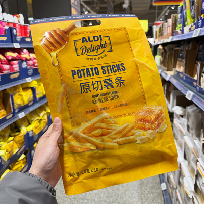 奥乐齐 ALDI Delight 原切薯条 蜂蜜黄油味 原味 10包装代购