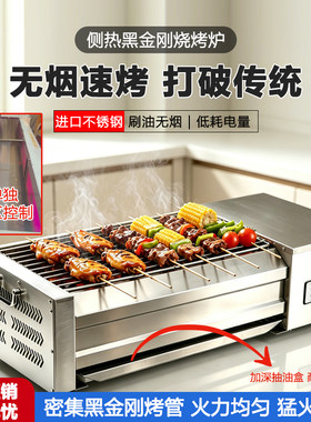 煜创源商用无烟光波电烧烤炉