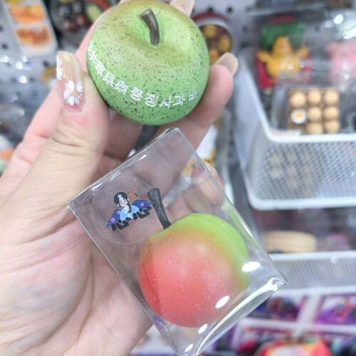 延吉旅游纪念品仿真水果苹果梨冰箱贴摆件可爱小食玩龙井特产礼物