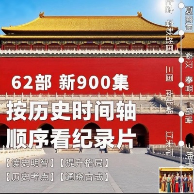 历史纪录片62部900集按历史时间轴顺序看视频寒假提升历史必看