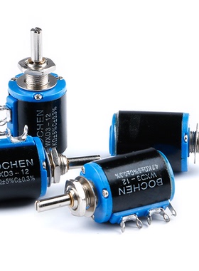 精密多圈电位器 5圈WXD3 -12-1W 1K/2.2K/4.7K/10K/22K/100R-100K