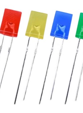 方形发光二极管 257 白光 红灯 蓝灯 绿色 黄光LED灯珠高亮2*5*7m