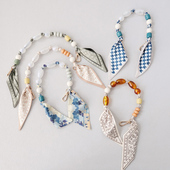 春夏手提包串珠包带 名媛百搭丝巾链条 包配件欧美手机链 新款 时尚