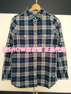 专柜正品 小熊女长袖 格子TTYC63802A 498 衬衫 不退换亏清