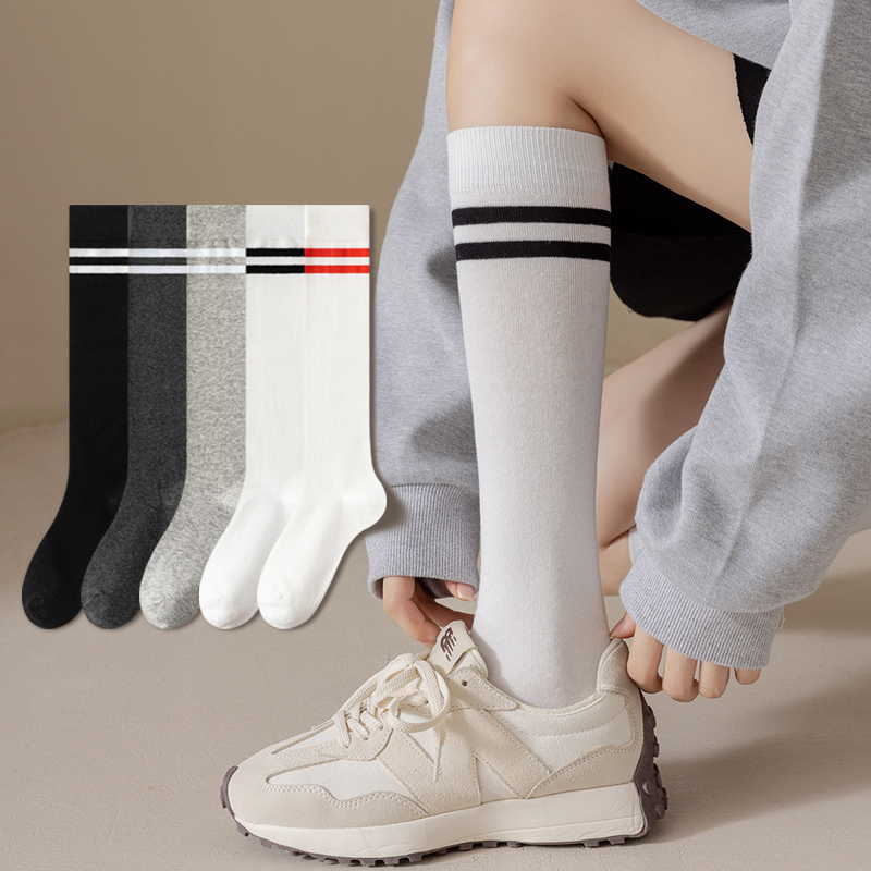 惠绒吸湿排汗女棉运动百搭中筒