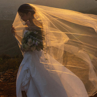 高级感韩式素纱氛围感拍照道具