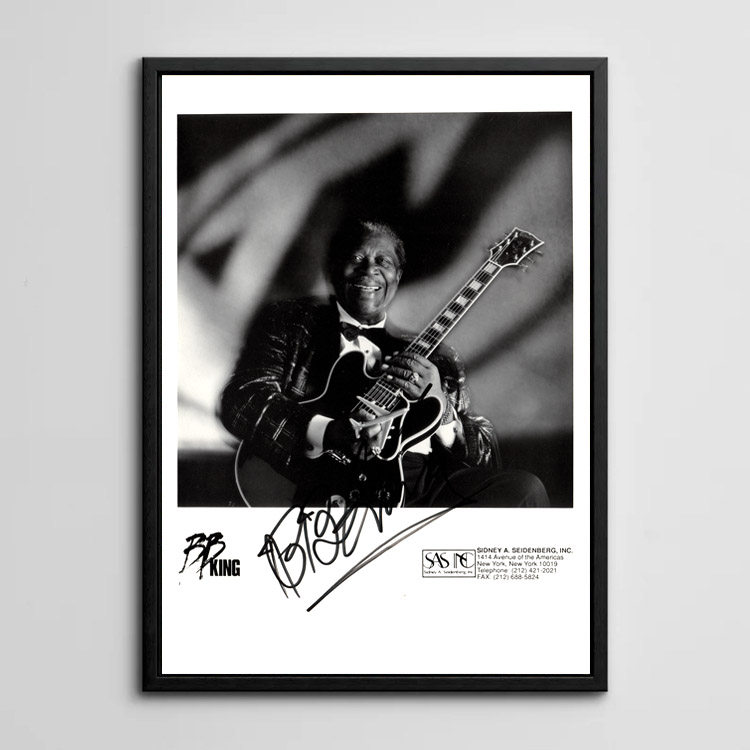 装饰画有框画挂画墙壁复古怀旧海报布鲁斯爵士音乐蓝调bbking吉他