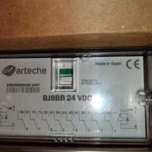 议价BJ8BB 24VDC 双位继电器 BJ8BB ARTECHE BJ8BB 底座详情 谘询