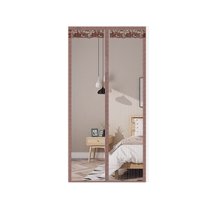 防蚊门帘夏季家用魔术贴纱门纱窗免打孔自吸磁铁磁条隔断2024新款