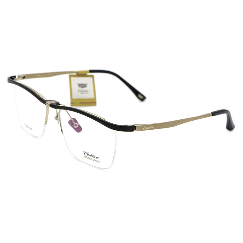 Cadillac凯迪拉克眼镜架男近视眼镜架纯钛半框商务眼镜框CY091GS