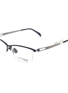 日本Masak松岛正树眼镜架半框纯钛商务眼镜框男近视眼镜MFT-5018