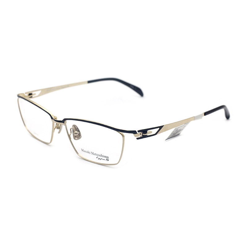日本Masaki松岛正树眼镜框男超轻纯钛全框商务斯文眼镜架MFT-5035