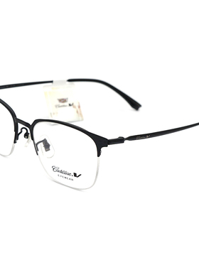 Cadillac凯迪拉克眼镜架超轻纯钛商务镜框板材半框男近视镜C3045D