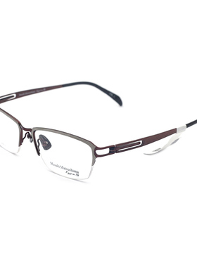 日本Masak松岛正树眼镜架半框纯钛商务眼镜框男近视眼镜MFT-5038