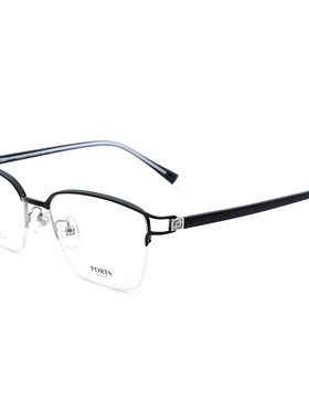PORTS宝姿近视眼镜框女时尚简约潮款配防蓝光半框眼镜架 POF22431