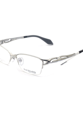 日本Masak松岛正树眼镜架半框纯钛商务眼镜框男近视眼镜架MFS-124