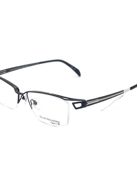 日本Masak松岛正树眼镜架半框纯钛商务眼镜框男近视眼镜MFT-5002