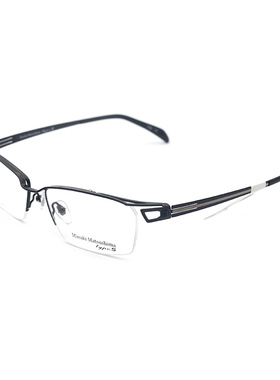 日本Masak松岛正树眼镜架半框纯钛商务眼镜框男近视眼镜MFT-5003