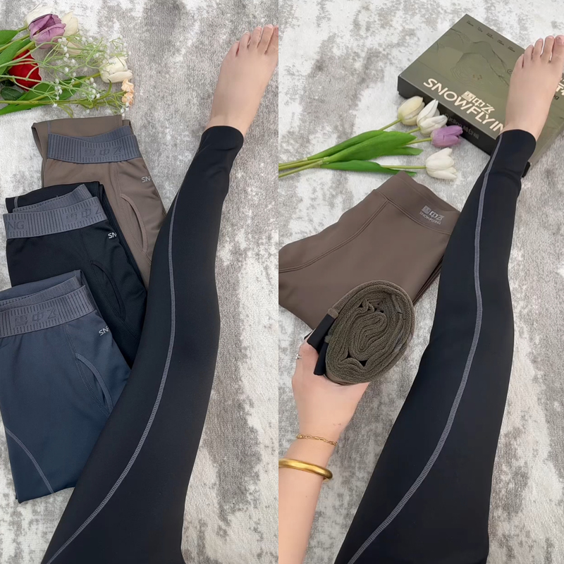 男士保暖裤冬季贴身打底裤加绒无痕芭比裤加厚光面棉裤机车鲨鱼裤