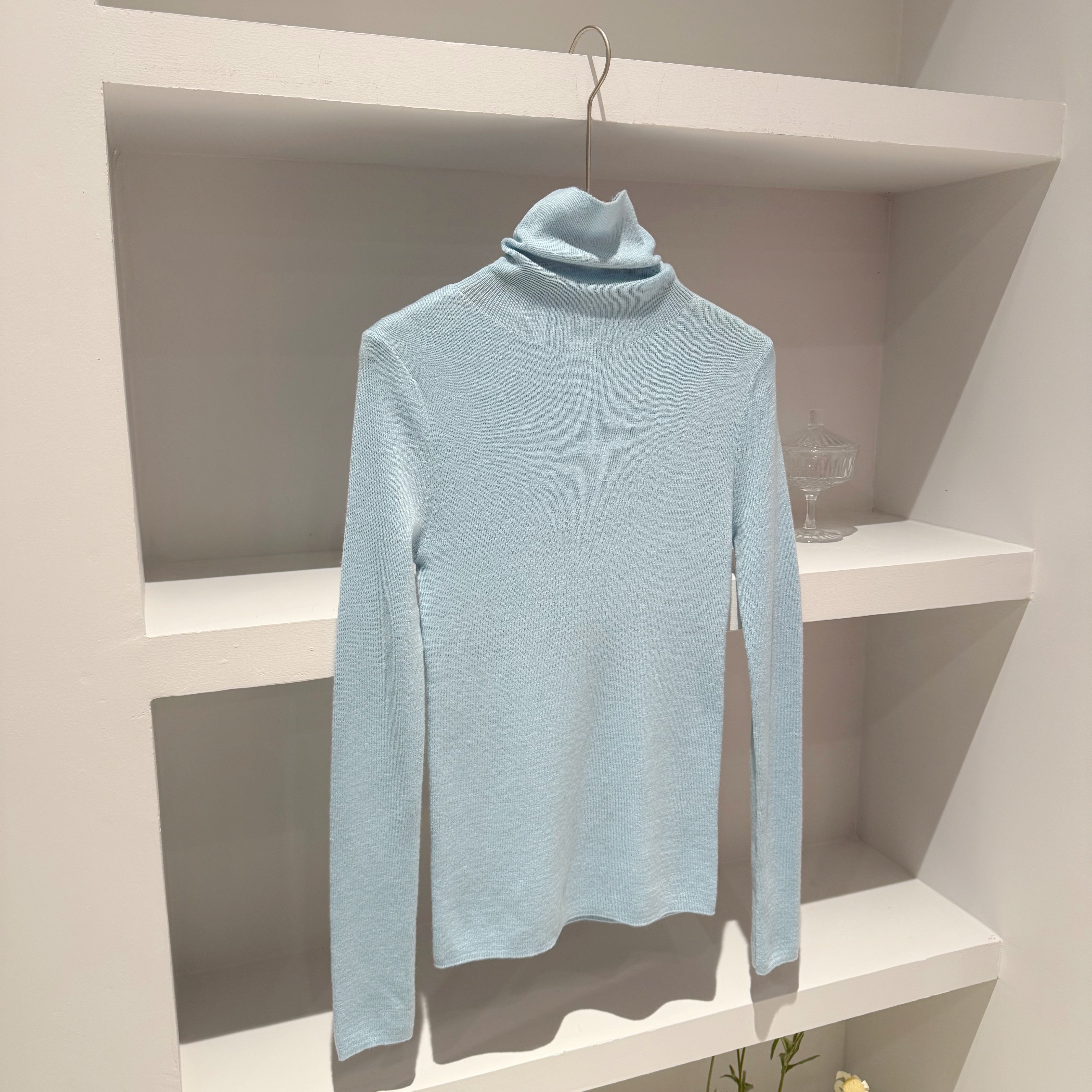 法式轻奢半高领针织衫