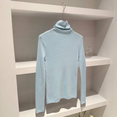 法式轻奢半高领针织衫