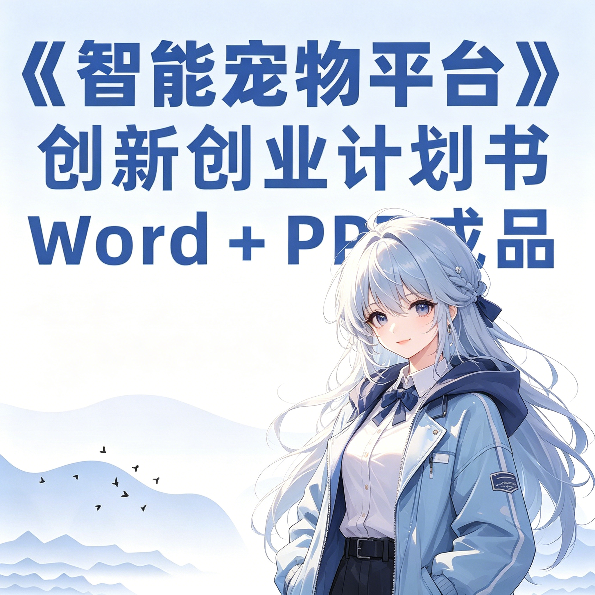 智能宠物平台创新创业计划书Word加PPT成品
