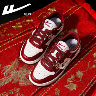 回力鞋子情侣款新款板鞋男士红色秀禾婚鞋休闲本命年运动女鞋子B