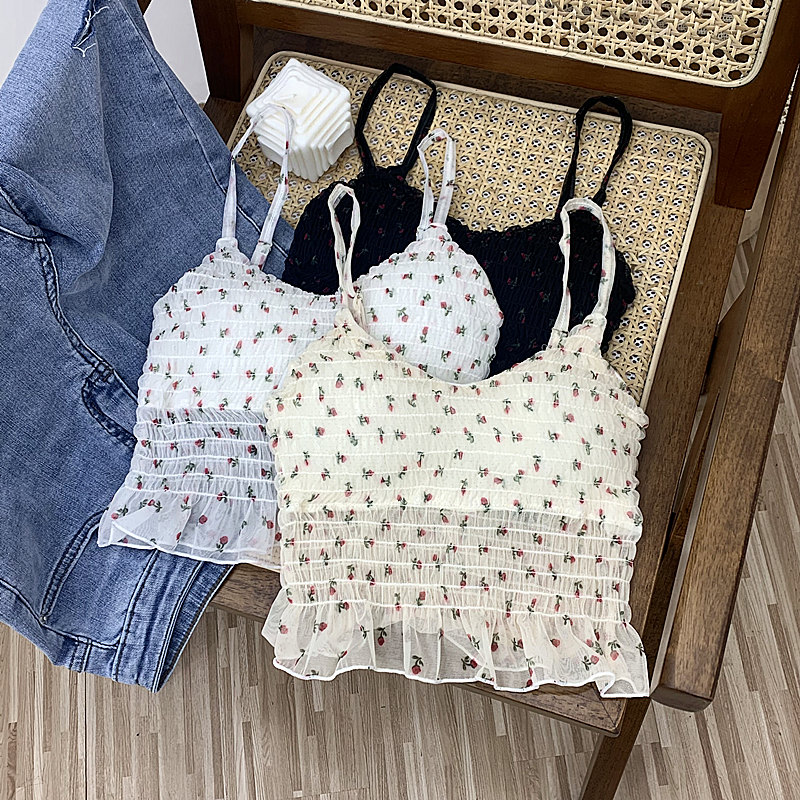 设计小众外穿小吊带背心女