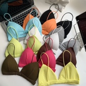 ins风辣妹性感V领吊带内衣女装 美背打底上衣 内搭修身 夏季 2025新款