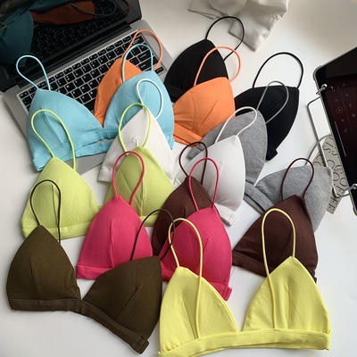 ins风辣妹性感V领吊带内衣女装