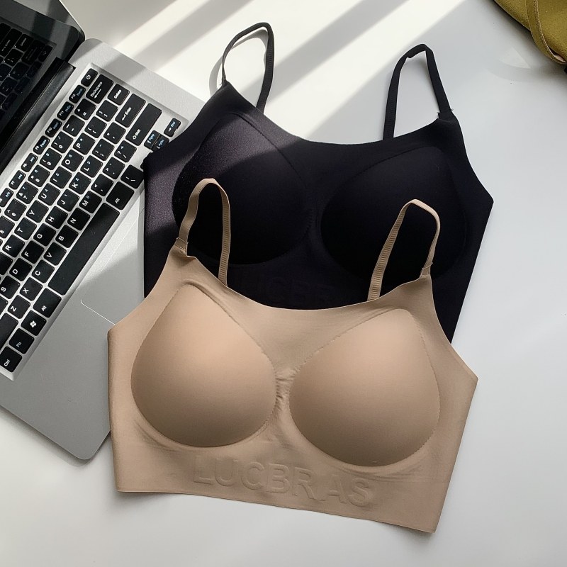 无痕粉底液大胸显小隐形内衣女全罩杯薄防走光防下垂背心式文胸罩,女装/女士精品,背心吊带,淘宝优惠券,粉丝福利购,淘宝优惠卷