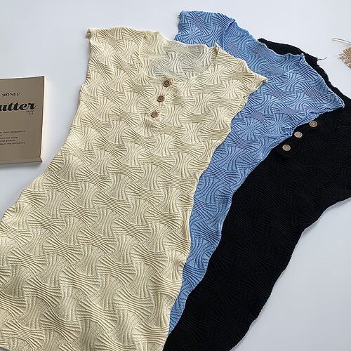 新款法式设计感纯欲夏季包臀裙子