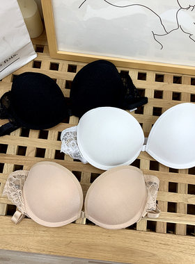 前扣防滑夏季收副乳无肩带裹胸罩