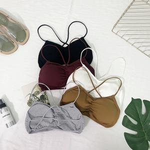 聚拢裹胸美背吊带小背心