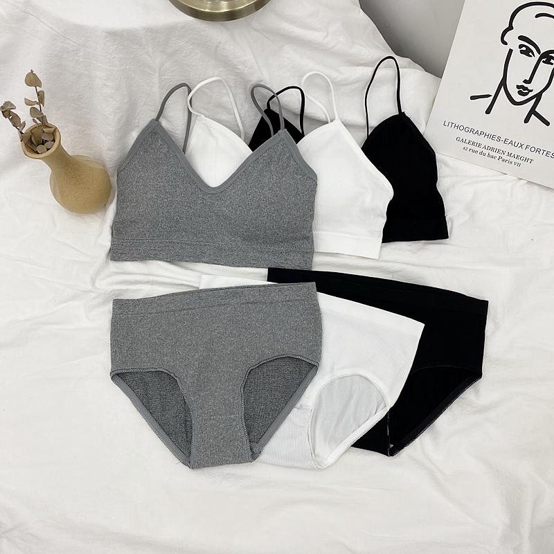 2021爆款氧气少女套装运动内衣女无钢圈女透气舒适防震瑜伽士文胸