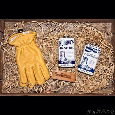 冬季保暖复古哈雷机车加绒手套