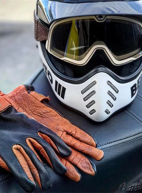 美国制造Grifter野牛鹿皮凯旋复古机车摩托车英国DGR绅士骑行手套