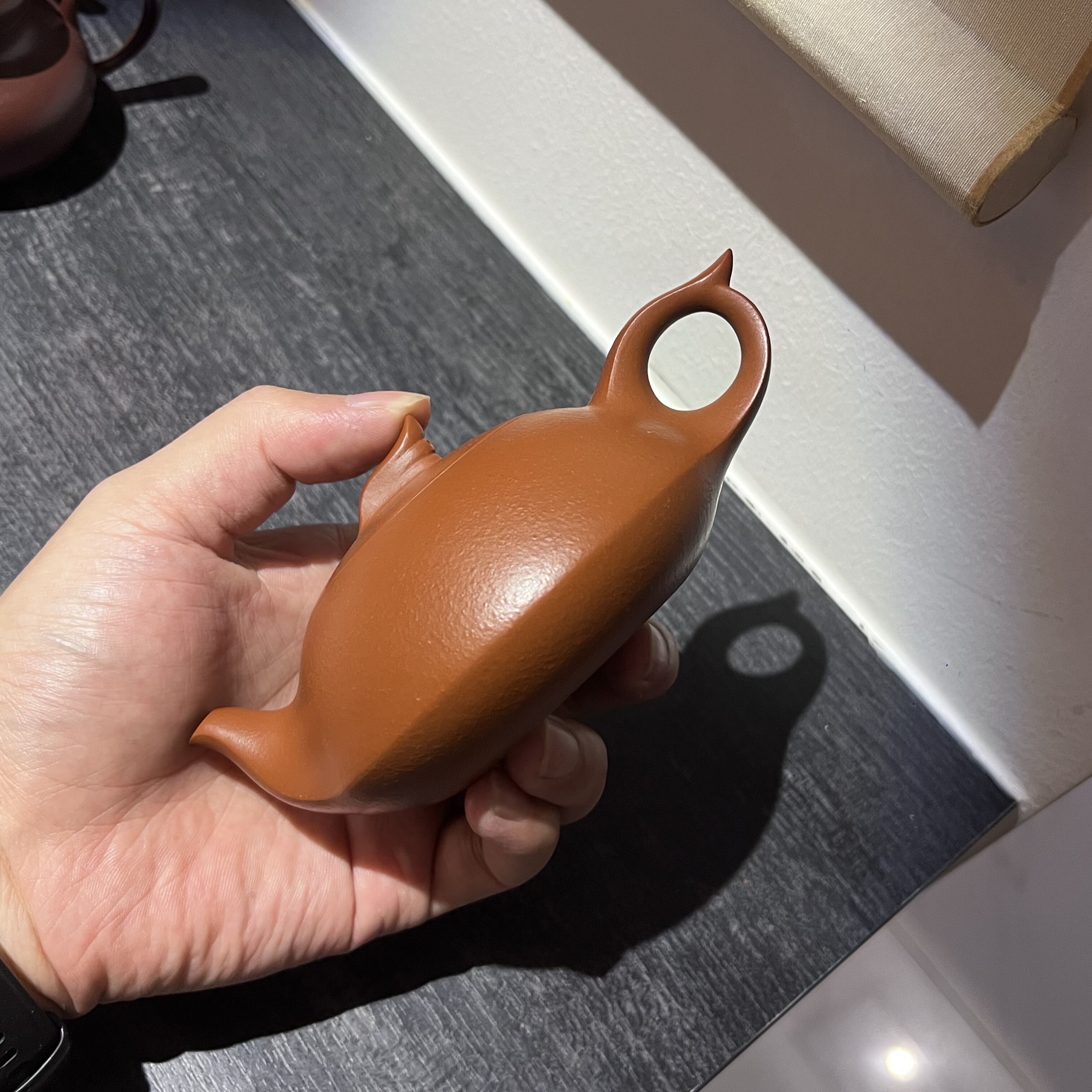 朝阳壶·朱泥 沈森宏制潮州手拉壶文人工夫茶器