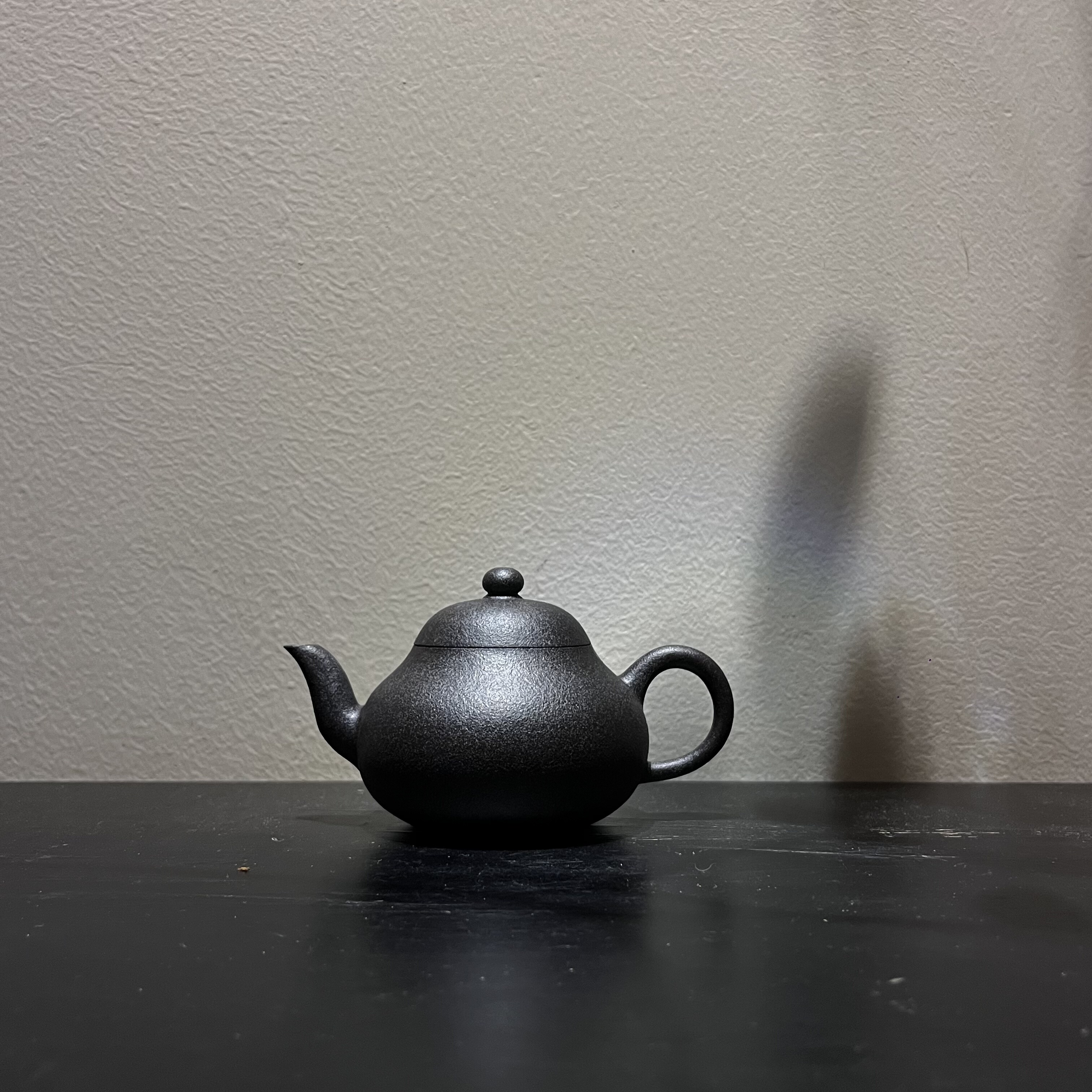梨式壶·铁砂泥 三孔陈继湘潮州手拉壶文人工夫茶器孟臣壶
